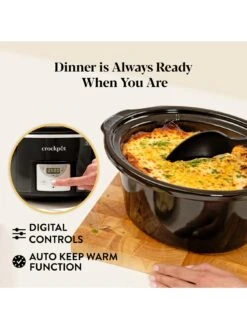 Crock-Pot Crockpot 3.5L Black Digital Slow Cooker 13 Crock-Pot Crockpot 3.5L Black Digital Slow Cooker -Appliance Pro VOVN6 SQ4 0000000004 BLACK SLd2