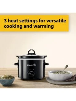 Crock-Pot Crockpot 1.8L Black Manual Slow Cooker -Appliance Pro VOVN7 SQ3 0000000004 BLACK SLd1