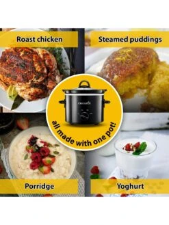 Crock-Pot Crockpot 1.8L Black Manual Slow Cooker -Appliance Pro VOVN7 SQ4 0000000004 BLACK SLd2