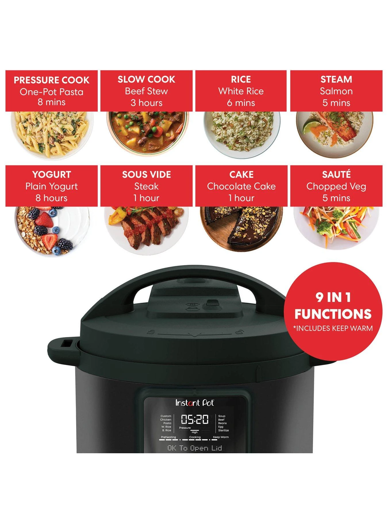 Instant Pot Duo Plus 6, 9-in-1 Whisper Quiet Electric Pressure Cooker 4 Instant Pot Duo Plus 6, 9-in-1 Whisper Quiet Electric Pressure Cooker - Image 2