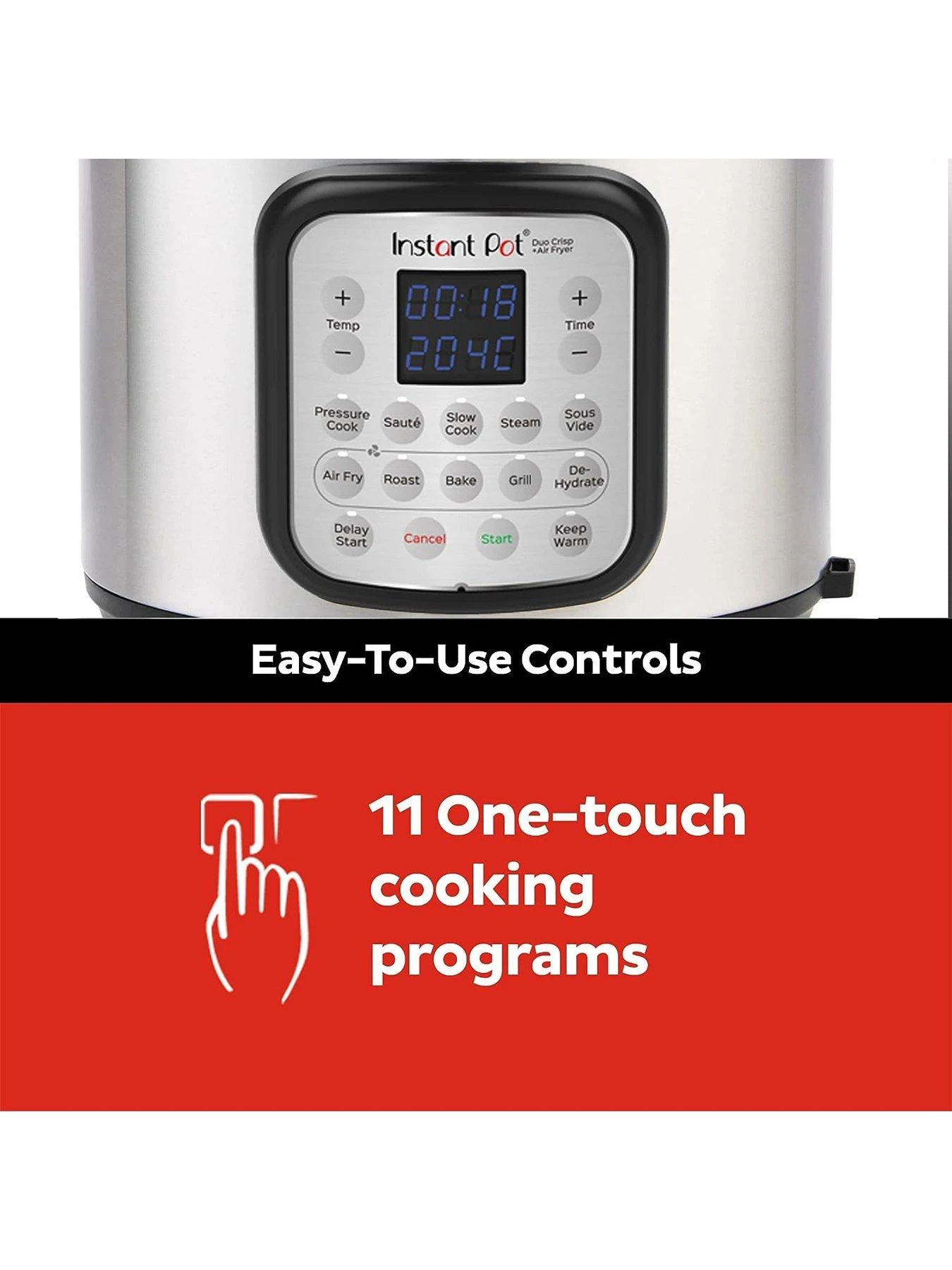 Instant Pot Duo Crisp Air Fryer & Smart Cooker 5.7L - Air Fryer, Pressure Cooker, Slow Cooker, Rice Cooker, Saute Pan, Grill And More 6 Instant Pot Duo Crisp Air Fryer & Smart Cooker 5.7L - Air Fryer, Pressure Cooker, Slow Cooker, Rice Cooker, Saute Pan, Grill And More - Image 4