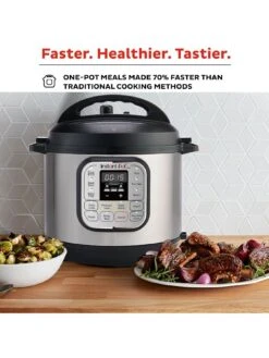 Instant Pot Duo Mini Smart Cooker 3L - Pressure Cooker, Slow Cooker, Rice Cooker, Saute Pan, Yoghurt Maker, Steamer And Food Warmer  -Appliance Pro VP2QZ SQ4 0000000166 STAINLESS STEEL SLd2