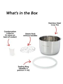 Instant Pot Duo Mini Smart Cooker 3L - Pressure Cooker, Slow Cooker, Rice Cooker, Saute Pan, Yoghurt Maker, Steamer And Food Warmer  -Appliance Pro VP2QZ SQ5 0000000166 STAINLESS STEEL SLd3