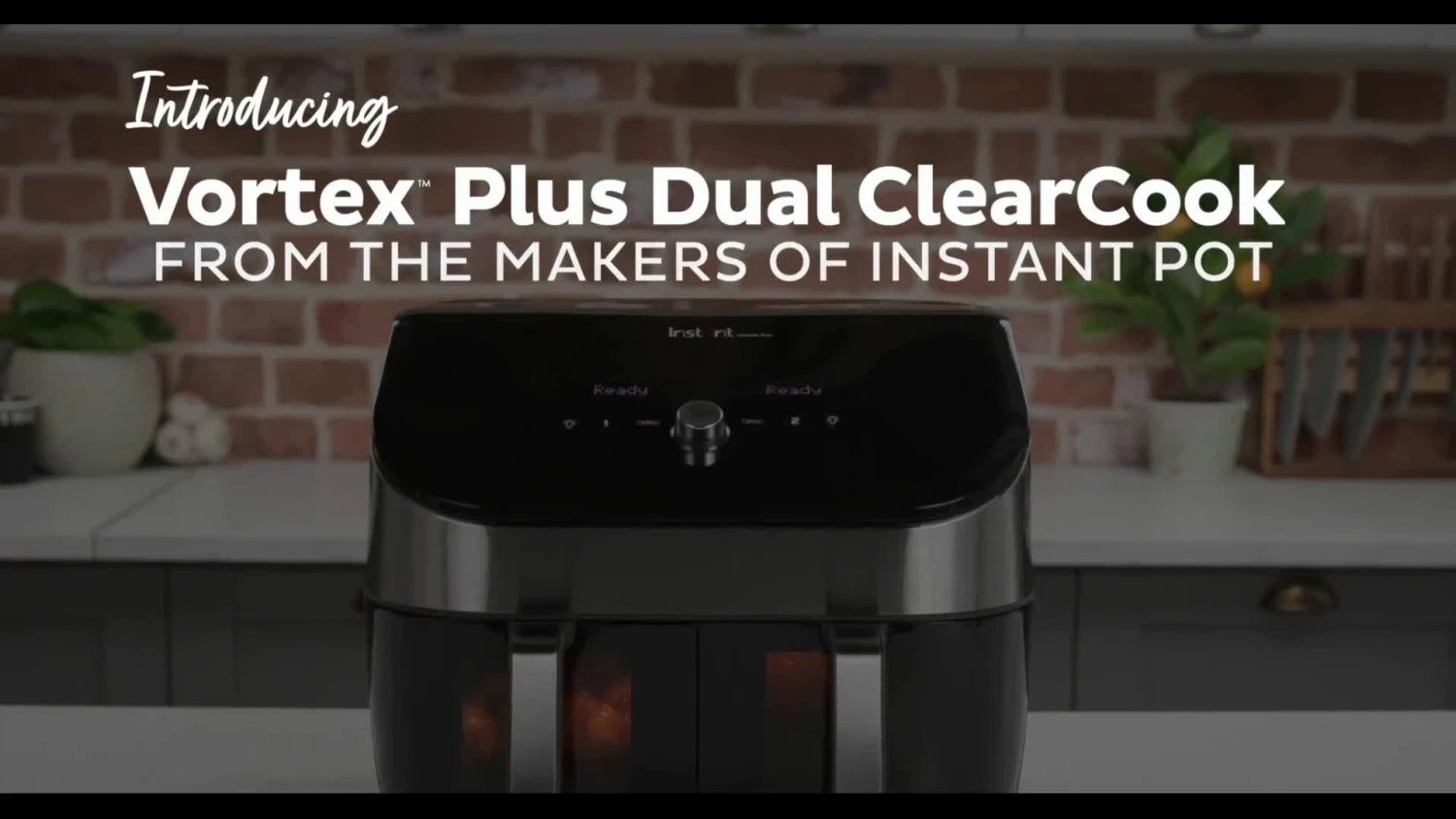 Instant Vortex Plus Dual Air Fryer With ClearCook, Stainless Steel 7.6L- Air Fry, Bake, Roast, Grill, Dehydrate & Reheat 9 Instant Vortex Plus Dual Air Fryer With ClearCook, Stainless Steel 7.6L- Air Fry, Bake, Roast, Grill, Dehydrate & Reheat - Image 7