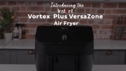 Instant Vortex Plus VersaZone Air Fryer, Black 8.5L- Air Fry, Bake, Roast, Grill, Dehydrate & Reheat 15 Instant Vortex Plus VersaZone Air Fryer, Black 8.5L- Air Fry, Bake, Roast, Grill, Dehydrate & Reheat -Appliance Pro VP2RC SQ8 0000000004 BLACK DVvL