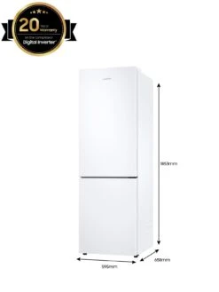 Samsung RB33B610EWW/EU Classic Fridge Freezer With SpaceMax™ Technology - E Rated - White -Appliance Pro VP5X2 SQ7 0000000013 WHITE ICf