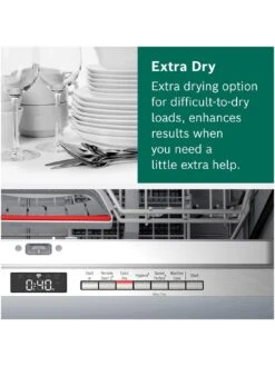 Bosch SMV4HTX27G 6 Programmes, 9.5L, 12 Place Settings Intergrated Dishwasher - Black -Appliance Pro VP8JN SQ7 0000000004 BLACK ICf