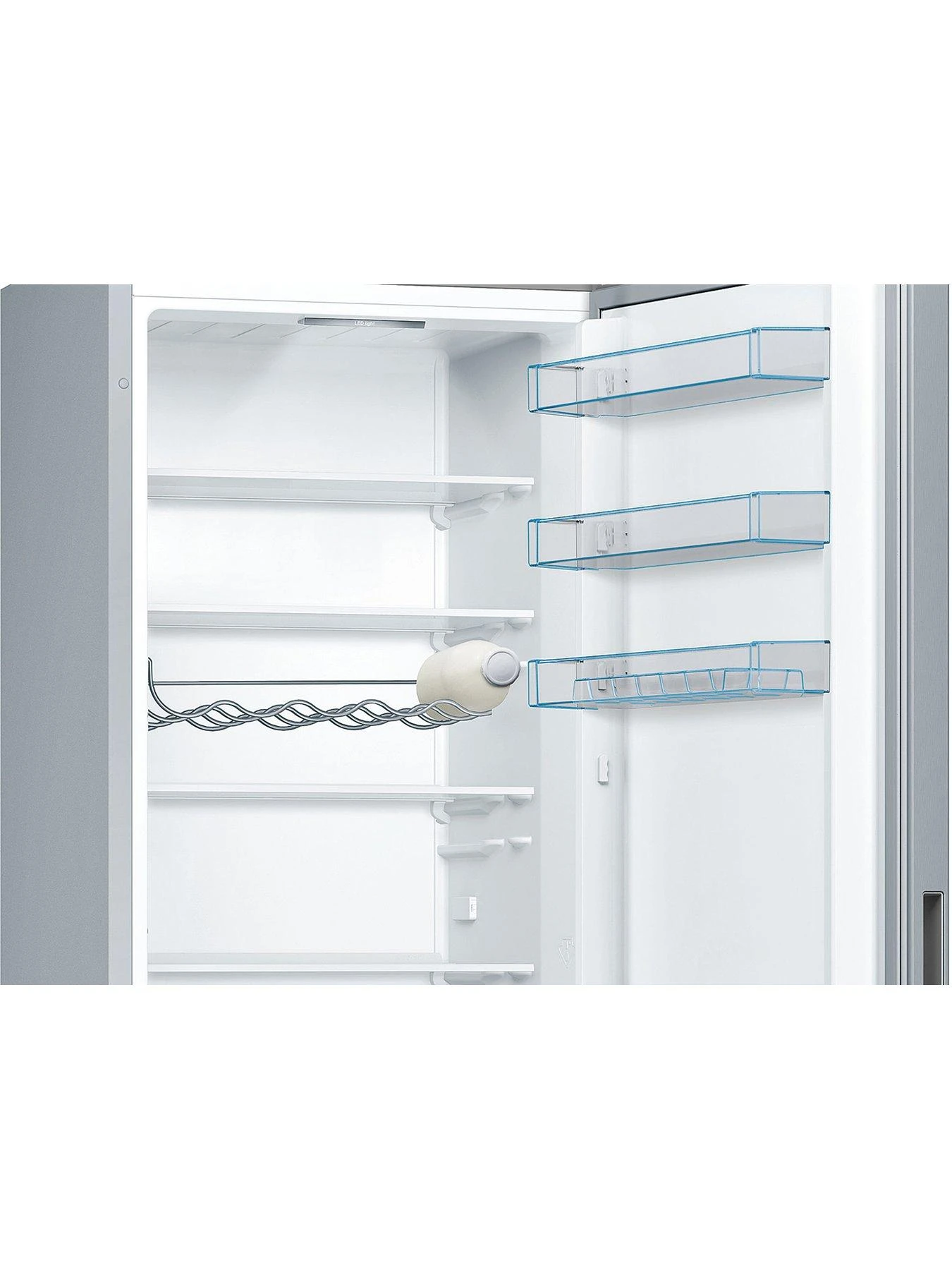 Bosch Series 4 KGV39VLEAG 60cm Wide, VitaFresh, 70/30 Split, Low Frost Fridge Freezer - Silver 8 Bosch Series 4 KGV39VLEAG 60cm Wide, VitaFresh, 70/30 Split, Low Frost Fridge Freezer - Silver - Image 6