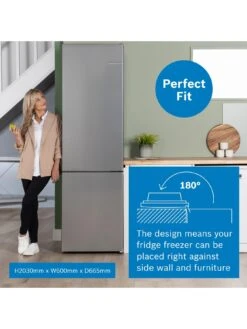 Bosch Series 4 KGN392LDFG 60cm Wide, VitaFresh, No Frost Fridge Freezer - Silver -Appliance Pro VP9EP SQ6 0000000035 SILVER SLd4