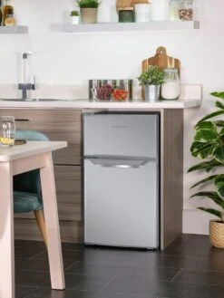 Russell Hobbs RH48UCFF2SS 48cm Wide Under-Counter Fridge Freezer - Stainless Steel -Appliance Pro VPAUT SQ5 0000000088 NO COLOR SLd3