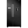 Hisense RS741N4WBE 90cm Wide Side By Side, American Fridge Freezer - Black -Appliance Pro VPJ3M SQ1 0000000004 BLACK SLf