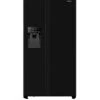 Hisense RS694N4TBE 90cm Wide Side By Side, Non-Plumbed Water And Ice, American Fridge Freezer - Black -Appliance Pro VPJ3V SQ1 0000000004 BLACK SLf
