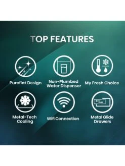 Hisense RF749N4SWSE Pureflat 90cm French Door, American Fridge Freezer - Stainless Steel -Appliance Pro VPJ3X SQ4 0000000035 SILVER SLd2