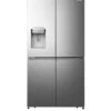 Hisense RQ760N4SASE Pureflat 90cm Cross Door, Water And Ice, American Fridge Freezer - Stainless Steel -Appliance Pro VPJ42 SQ1 0000000035 SILVER SLf