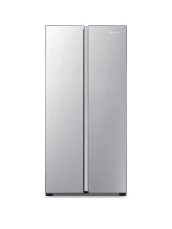 Fridgemaster MS83430ES 80cm Wide Side By Side, American Fridge Freezer - Silver