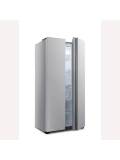 Fridgemaster MS83430ES 80cm Wide Side By Side, American Fridge Freezer - Silver -Appliance Pro VPJ45 SQ4 0000000035 SILVER SLd2
