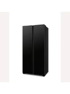 Fridgemaster MS83430EB 80cm Wide Side By Side, American Fridge Freezer - Black -Appliance Pro VPJ46 SQ4 0000000004 BLACK SLd2