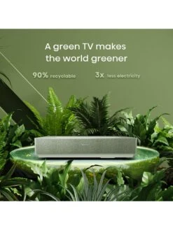 Hisense 100L5H 100-inch 4K Ultra Short Throw Laser TV - supports Dolby Atmos, Dolby Vision HDR/HDR10/HLG & Alexa & Freeview Play (Screen Included) -Appliance Pro VQ3DH SQ4 0000000035 SILVER SLd