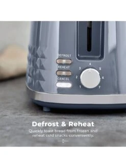 Tower T20082GRY Solitaire 2-Slice Toaster 850W - Grey With Chrome Accents -Appliance Pro VQ4RU SQ4 0000000088 NO COLOR SLd2