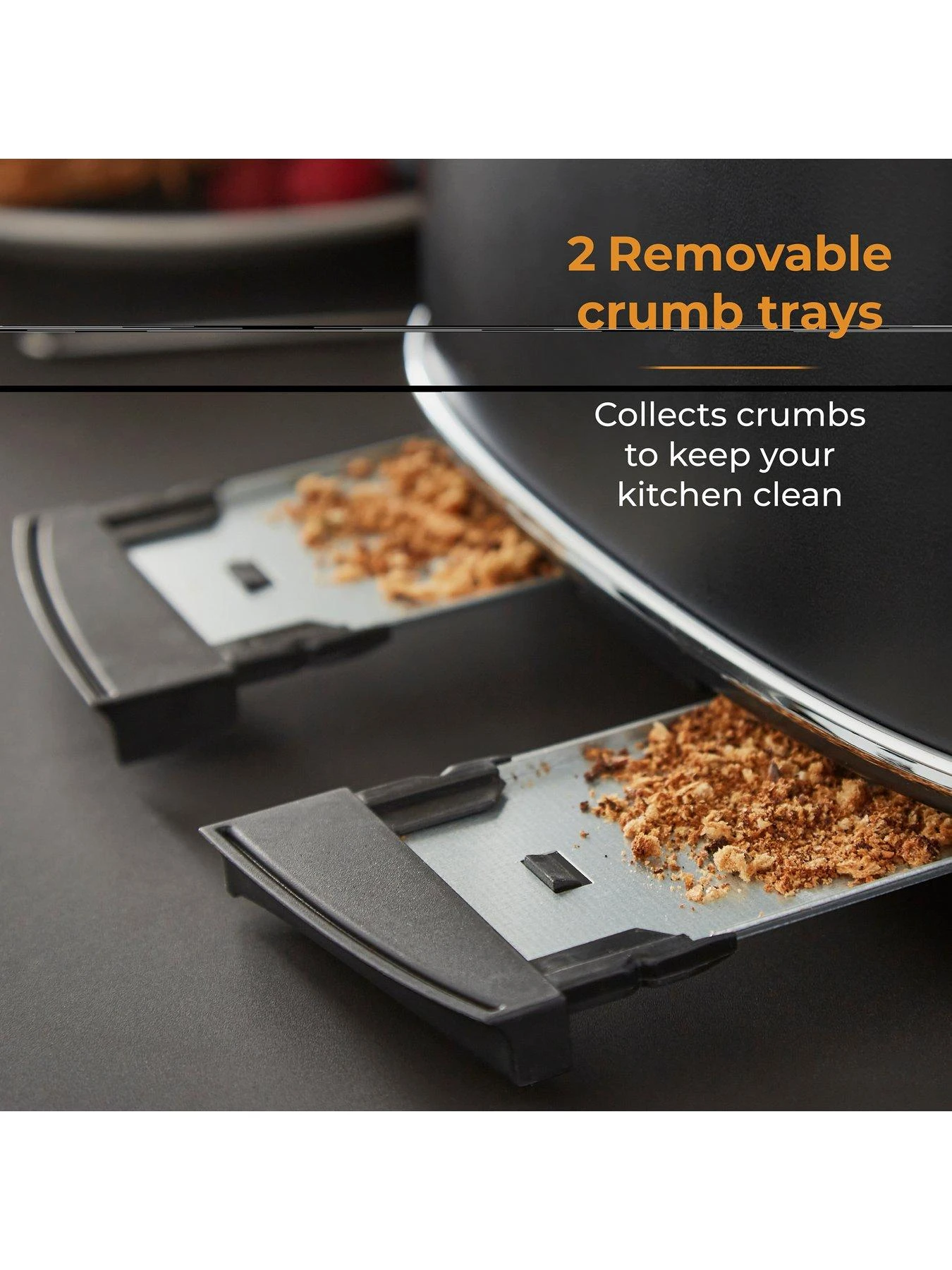 Tower T20065BLK Renaissance 4-Slice Toaster, 1630W, Black 7 Tower T20065BLK Renaissance 4-Slice Toaster, 1630W, Black - Image 5