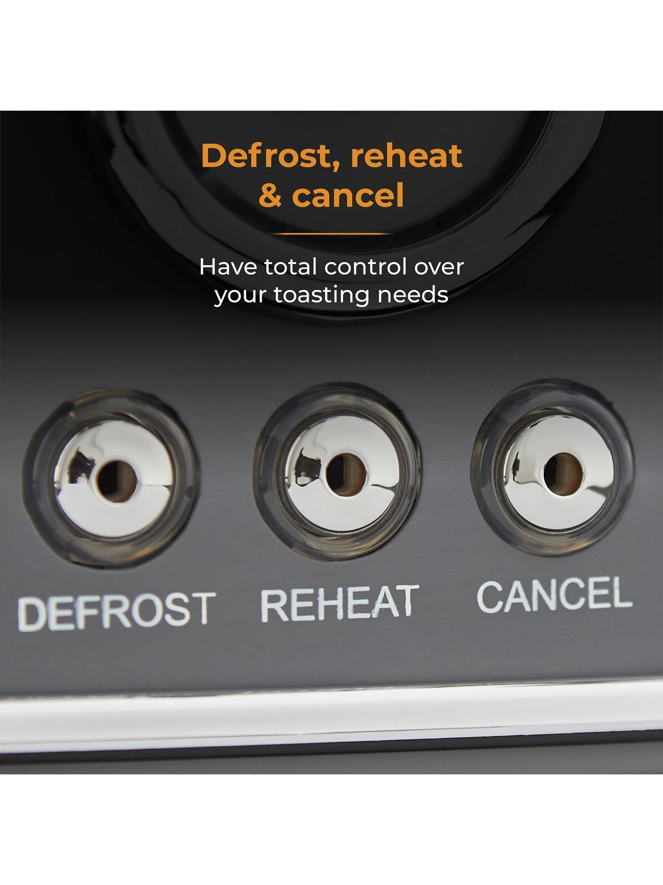 Tower T20065GRY Renaissance 4-Slice Toaster - Grey 6 Tower T20065GRY Renaissance 4-Slice Toaster - Grey - Image 4