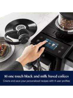 DeLonghi Rivelia Bean To Cup Coffee Machine - Black EXAM440.55. -Appliance Pro VQAIM SQ4 0000000004 BLACK SLd2
