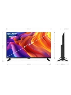 Sharp 32FD2K, 32-inch, HD-Ready, Roku Smart TV -Appliance Pro VQSOE SQ5 0000000004 BLACK SLd1