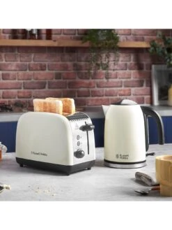 Russell Hobbs Stainless Steel 2-Slice Toaster - Cream -Appliance Pro VQUMF SQ2 0000000067 CREAM SLd