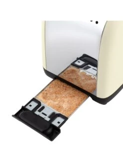 Russell Hobbs Stainless Steel 2-Slice Toaster - Cream -Appliance Pro VQUMF SQ5 0000000067 CREAM SLd3