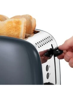 Russell Hobbs Stainless Steel 2-Slice Toaster - Grey -Appliance Pro VQUMH SQ3 0000000005 GREY SLd1