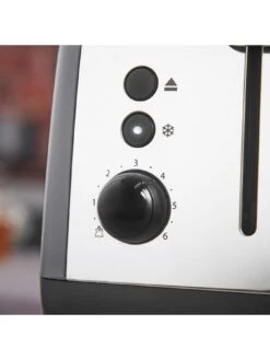 Russell Hobbs Stainless Steel 2-Slice Toaster - Grey -Appliance Pro VQUMH SQ6 0000000005 GREY SLd4