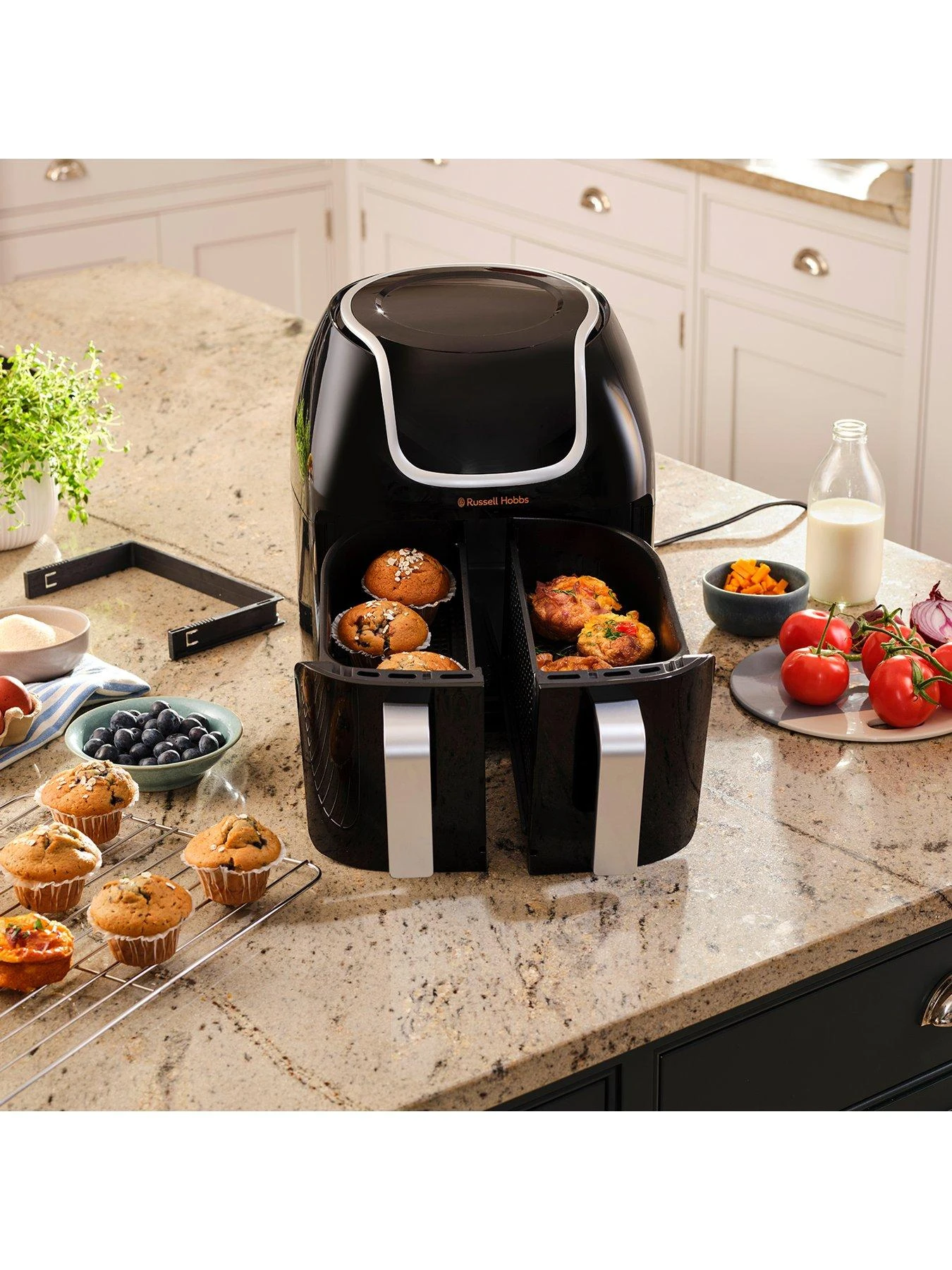 Russell Hobbs SatisFry Snappi 2x 4.25L Dual Basket Air Fryer 6 Russell Hobbs SatisFry Snappi 2x 4.25L Dual Basket Air Fryer - Image 4