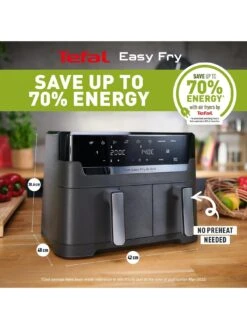 Tefal Easy Fry 8.3L Dual Zone Air Fryer & Grill EY905B40 - Coal Grey 12 Tefal Easy Fry 8.3L Dual Zone Air Fryer & Grill EY905B40 - Coal Grey -Appliance Pro VR5IN SQ4 0000000005 GREY SLd2