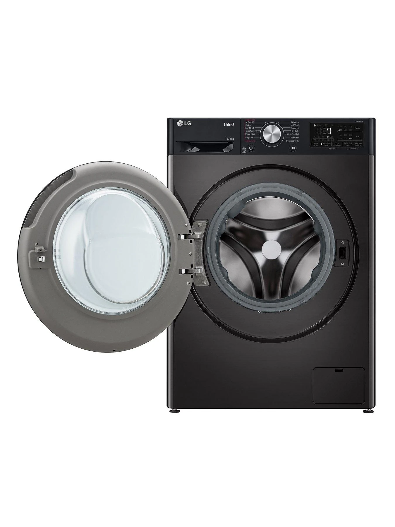 LG TurboWash360 FWY916BBTN1 11kg / 6kg Washer Dryer - Platinum Black - A-10% / D Rated 4 LG TurboWash360 FWY916BBTN1 11kg / 6kg Washer Dryer - Platinum Black - A-10% / D Rated - Image 2