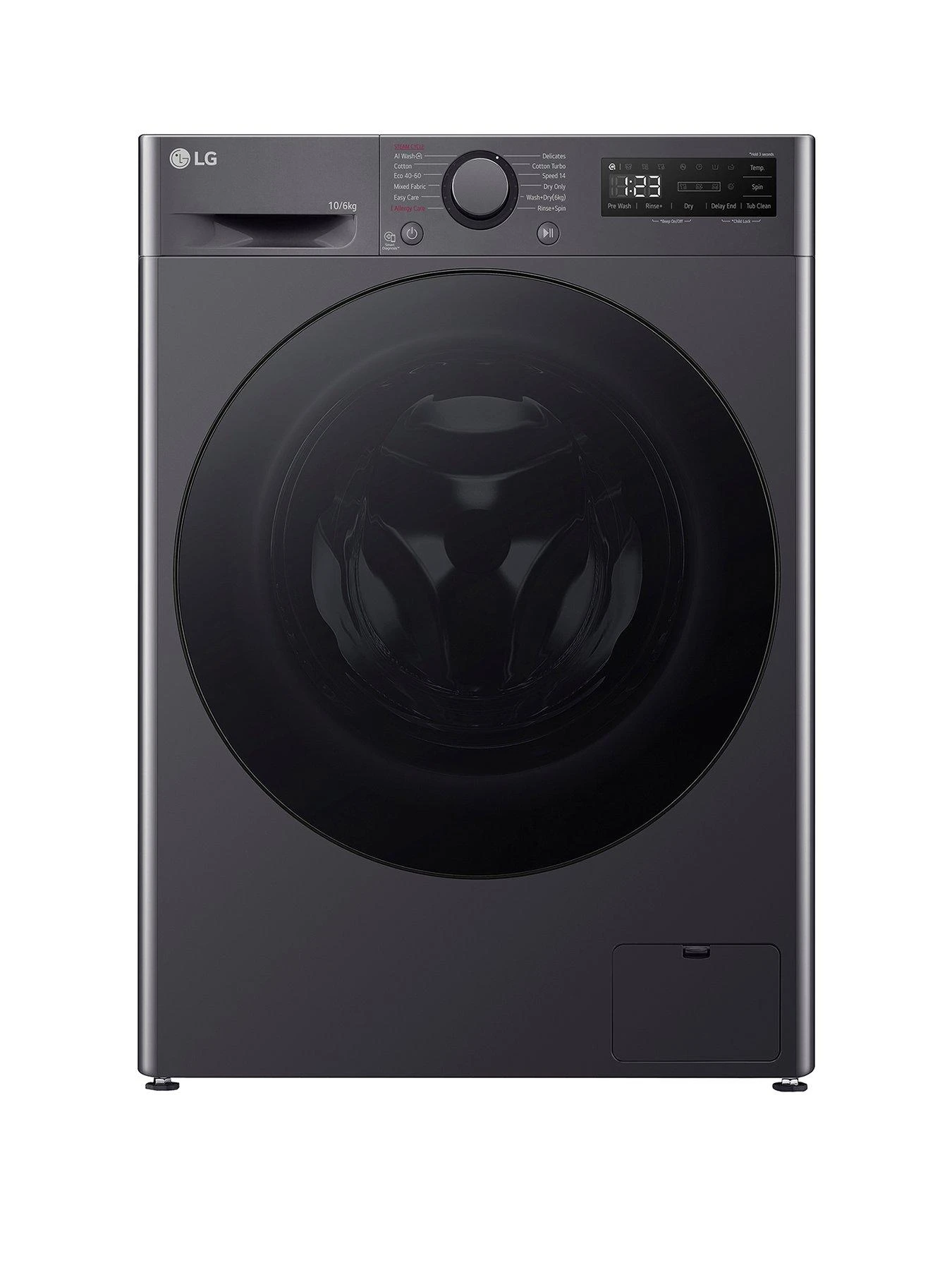 LG TurboWash FWY606GBLN1 10kg / 6kg Washer Dryer - Slate Grey - A-10% / D Rated 3 LG TurboWash FWY606GBLN1 10kg / 6kg Washer Dryer - Slate Grey - A-10% / D Rated