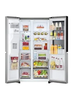 LG InstaView GSGV81PYLL Side-by-Side Fridge Freezer - Prime Silver - 635L - E Rated -Appliance Pro VR61P SQ2 0000000088 NO COLOR SLd