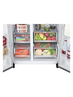 LG InstaView GSVV80PYLL Side-by-Side Fridge Freezer - Prime Silver - 655L - E Rated -Appliance Pro VR61Q SQ3 0000000088 NO COLOR SLd1