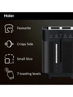 Haier HTO5A3 2-slice Toaster 11 Haier HTO5A3 2-slice Toaster -Appliance Pro VR7P9 SQ3 0000000004 BLACK SLd1