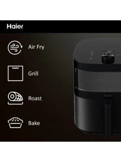 Haier HAF5TW Air Fryer 8 Haier HAF5TW Air Fryer -Appliance Pro VR7SS SQ3 0000000004 BLACK SLd1