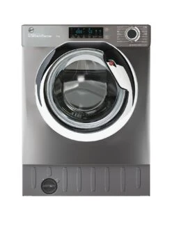 Hoover H-WASH 300 HBWOS69TAMCRE Integrated 9kg Load, 1600 Spin Washing Machine, A Rated - Anthracite